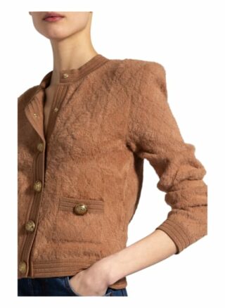 Balmain Strickjacke braun