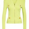 Balmain Strickjacke gelb