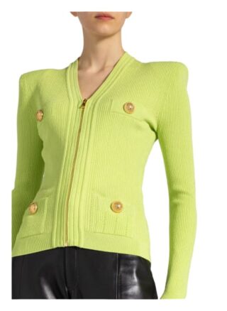 Balmain Strickjacke gelb