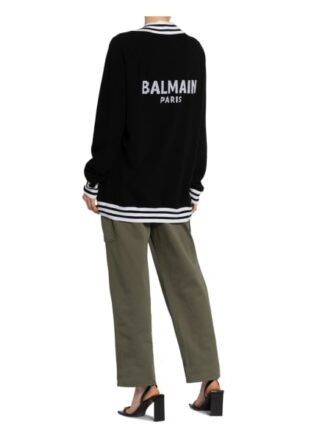 Balmain Strickjacke schwarz