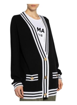 Balmain Strickjacke schwarz