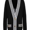 Balmain Strickjacke schwarz