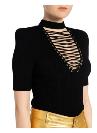 Balmain Strickshirt schwarz