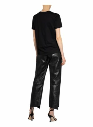 Balmain T-Shirt Mit Schmucksteinbesatz schwarz