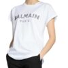 Balmain T-Shirt Mit Schmucksteinbesatz weiss
