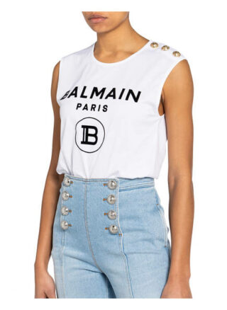 Balmain Tanktop weiss