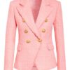 Balmain Tweed-Blazer rosa
