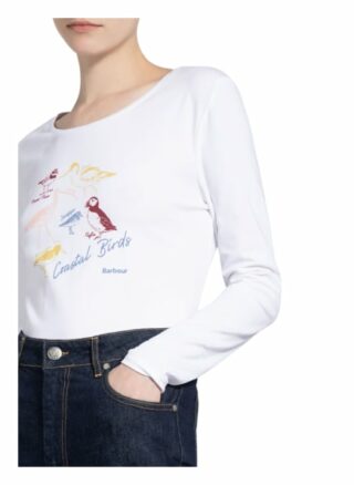 Barbour Longsleeve Longshore weiss