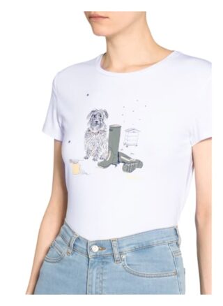 Barbour T-Shirt Rowen weiss
