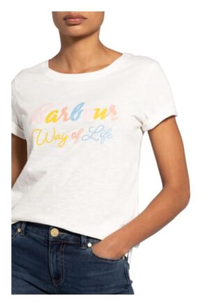 Barbour T-Shirt weiss