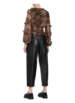 Bardot Blusenshirt Blake Mit Volantbesatz braun