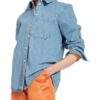 Baum Und Pferdgarten Jeans-Overshirt Mahin blau