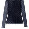 Baum Und Pferdgarten Longsleeve Jodiana Aus Mesh blau