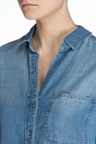 Bella Dahl Jeansbluse Mit 3/4-Arm blau