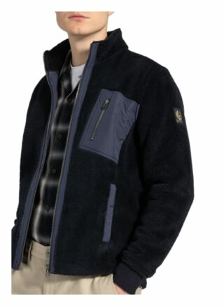 Belstaff Teddyfell-Jacke blau