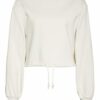 Better Rich Cropped-Sweatshirt weiss