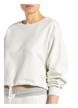 Better Rich Cropped-Sweatshirt weiss