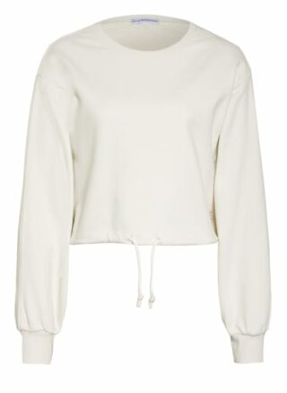 Better Rich Cropped-Sweatshirt weiss