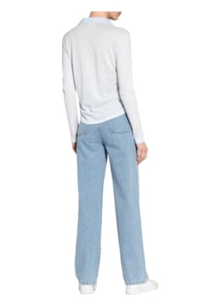Better Rich Jersey-Hemdbluse blau
