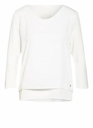 Betty Barclay Blusenshirt Im Materialmix Mit 3/4-Arm weiss