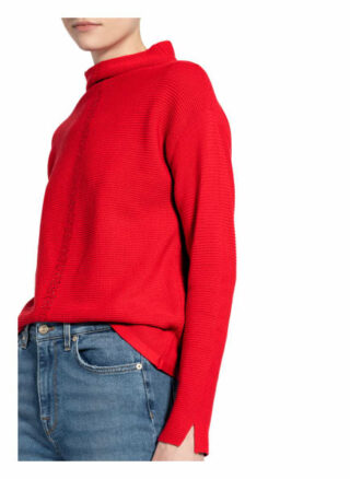 Betty Barclay Pullover Mit Schmucksteinbesatz rot