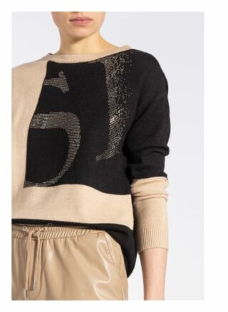 Betty Barclay Pullover Mit Schmucksteinbesatz schwarz