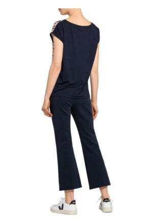 Betty Barclay T-Shirt Im Materialmix blau