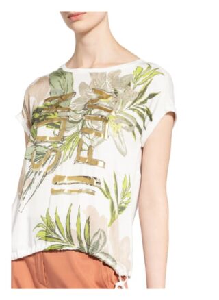 Betty Barclay T-Shirt Im Materialmix weiss