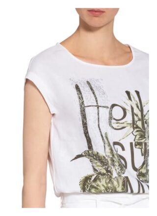 Betty Barclay T-Shirt Mit Leinen weiss