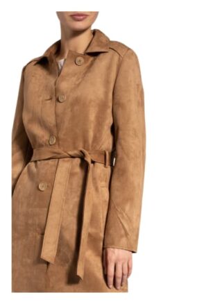 Betty&Co Jacke In Veloursleder-Optik beige