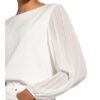 Betty&Co Pullover Im Materialmix weiss