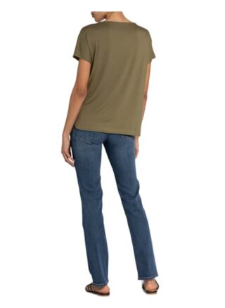 Betty&Co T-Shirt Im Materialmix gruen