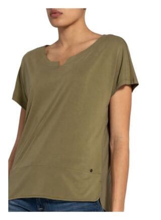 Betty&Co T-Shirt Im Materialmix gruen