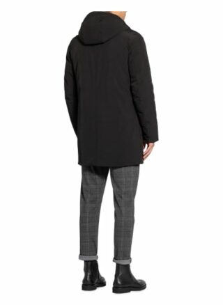 Blauer Dauenparka schwarz
