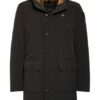 Blauer Dauenparka schwarz