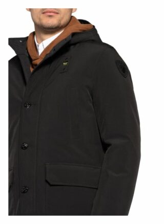 Blauer Dauenparka schwarz