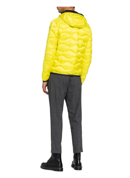 Blauer Daunenjacke gelb Blauer Daunenjacke gelb