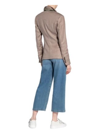 Blonde No.8 Blazer Laval Mit Leinen beige