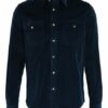 Boglioli Samthemd Slim Fit blau