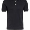 Boglioli Strick-Poloshirt blau