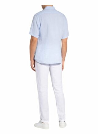 Bogner Kurzarm-Hemd Lykos Prime Fit Aus Leinen blau