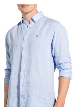 Bogner Leinenhemd Timt Prime Fit blau