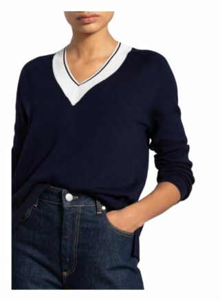 Bogner Pullover Kamri Mit Seide blau