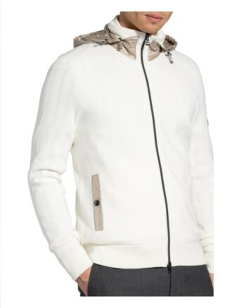 Bogner Strickjacke Wallis Im Materialmix weiss
