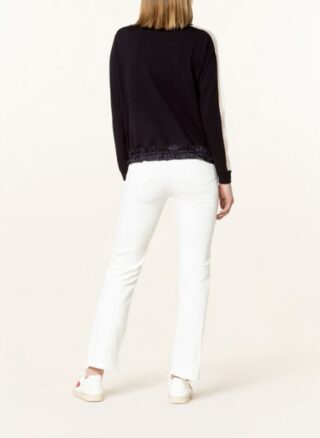 Bogner Strickshirt Hannah Im Materialmix blau