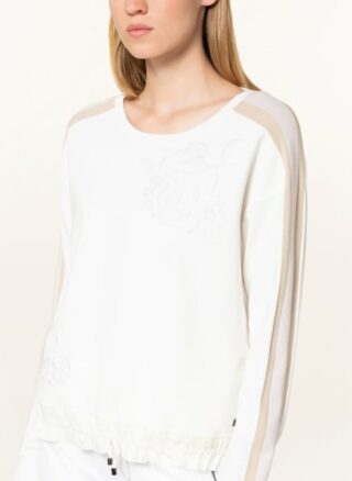 Bogner Strickshirt Hannah Im Materialmix weiss