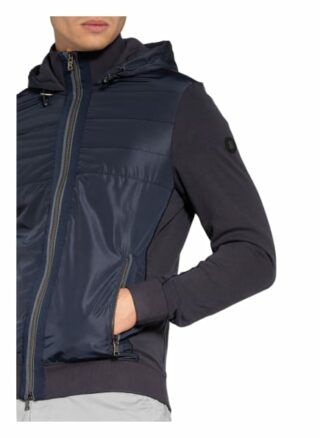 Bogner Sweatjacke Maroon Im Materialmix blau