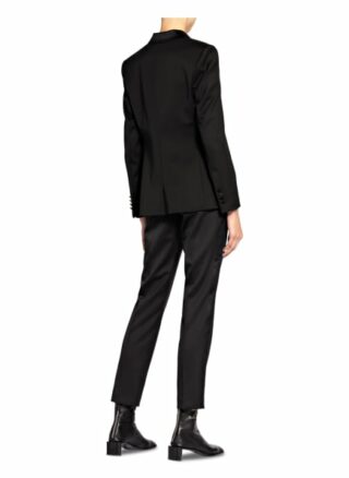 Boss Blazer Janufara Mit Satinbesatz schwarz