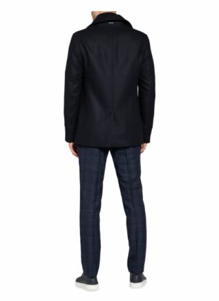 Boss Caban-Mantel Dunes Aus Wolle blau