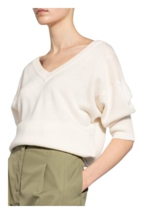 Boss Cashmere-Pullover Fortini Mit 3/4-Arm weiss